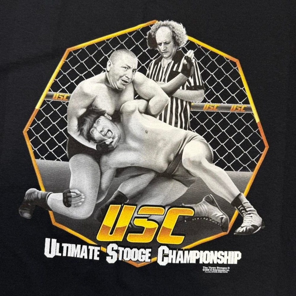 NWT 3 Stooges Ultimate Stooge Championship T Shirt XL